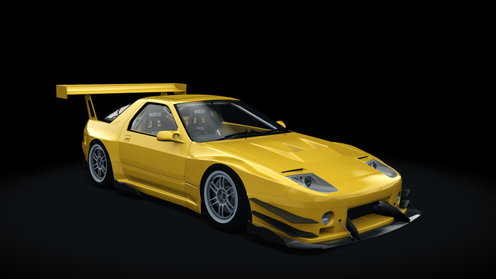 Mazda RX-7 FC3S Time Attack, skin Luminous bright orange