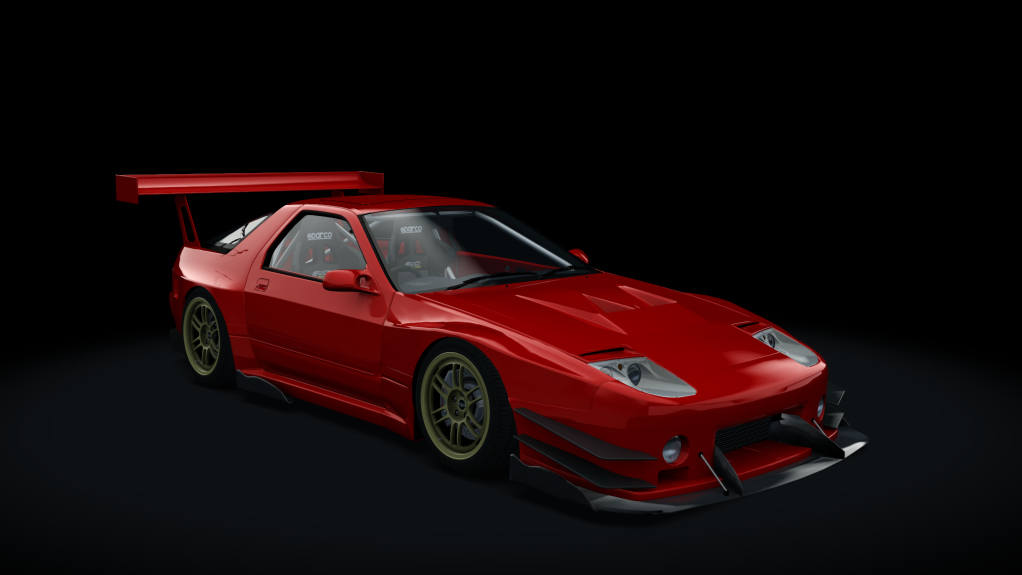 Mazda RX-7 FC3S Time Attack, skin Maroon