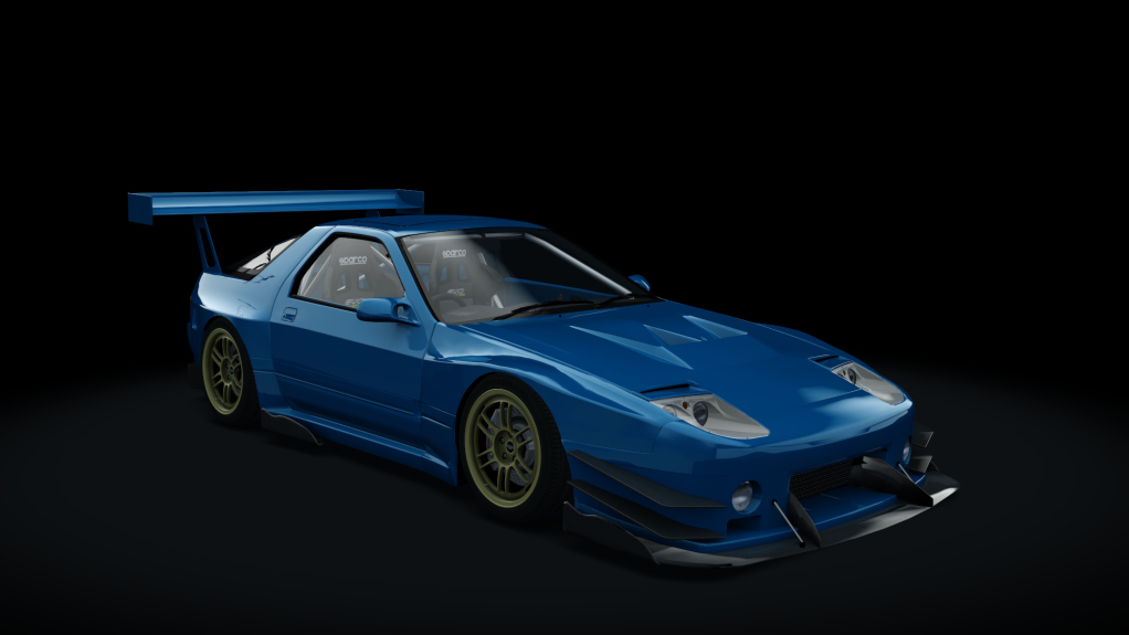 Mazda RX-7 FC3S Time Attack, skin Prussian blue