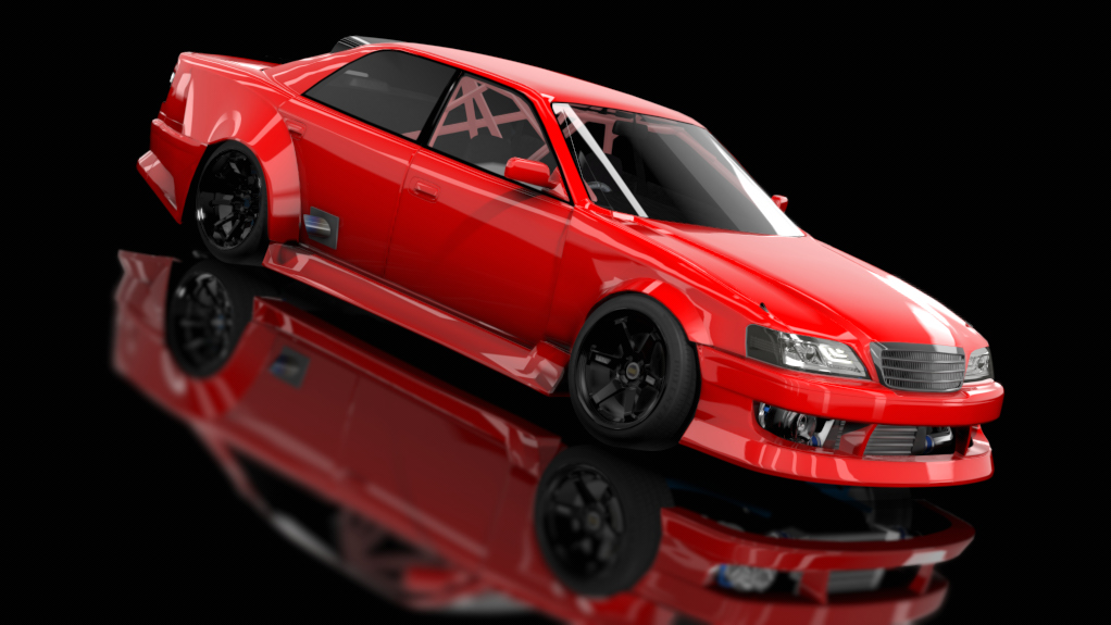 Slideboizz Toyota Chesta v1.1, skin bright_red black wheels