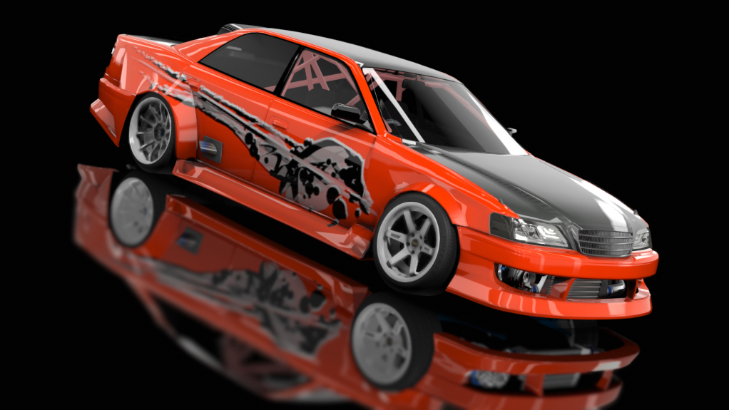 Slideboizz Toyota Chesta v1.1, skin orange-splash