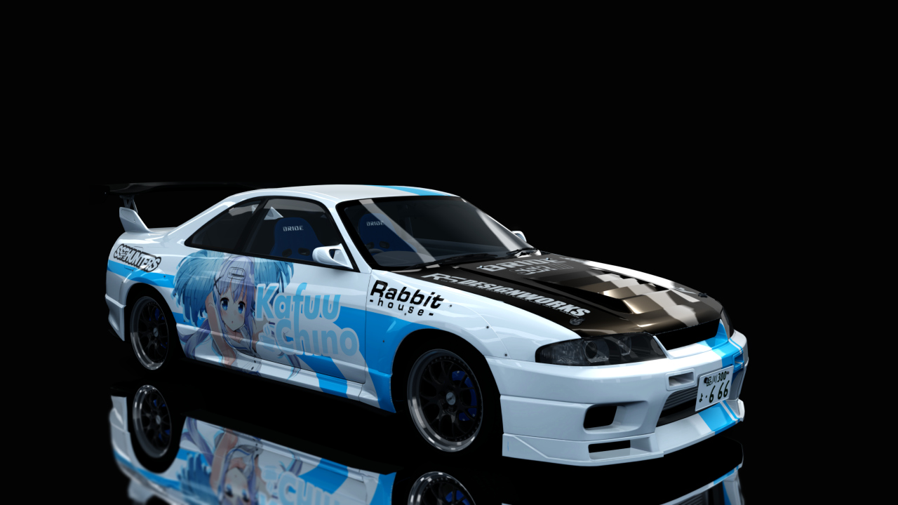 Nissan Skyline GTR R33 (S3 - Wangan), skin Gochiusa_Chino