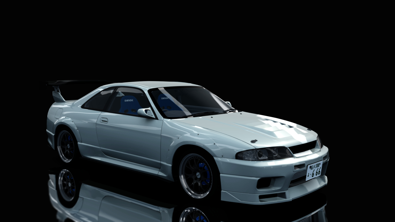 Nissan Skyline GTR R33 (S3 - Wangan), skin Sonic_Silver