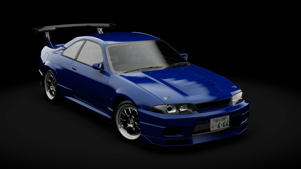 Nissan Skyline GTR R33 (S3 - Wangan), skin itsDraik_Deep_Marine_Blue