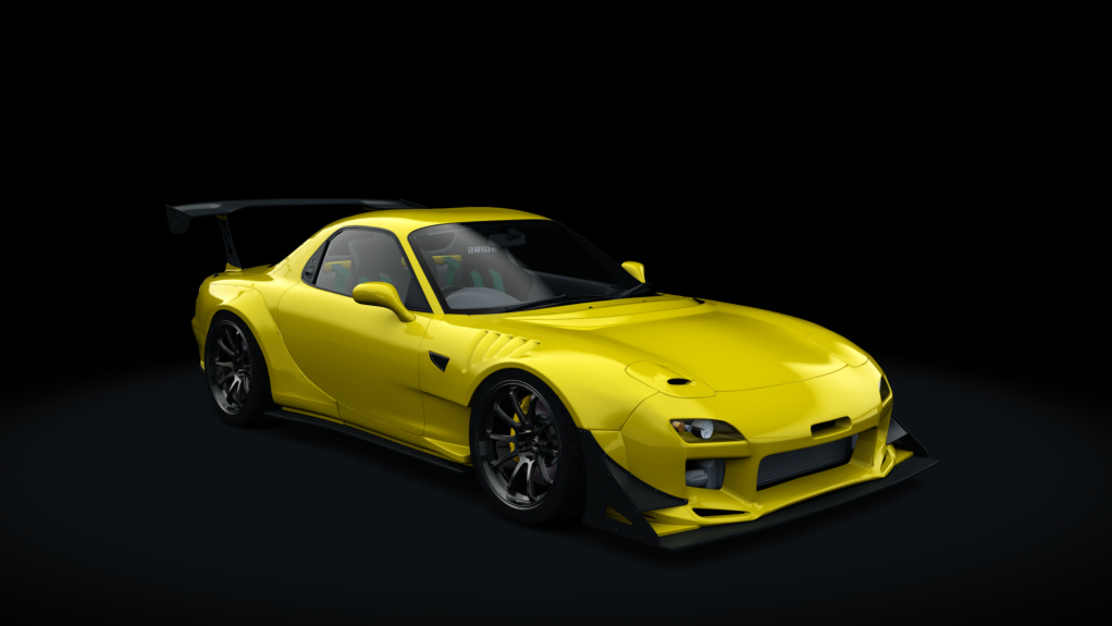 Mazda RX-7 FD3S FEED Afflux GT3, skin sunburst_yellow