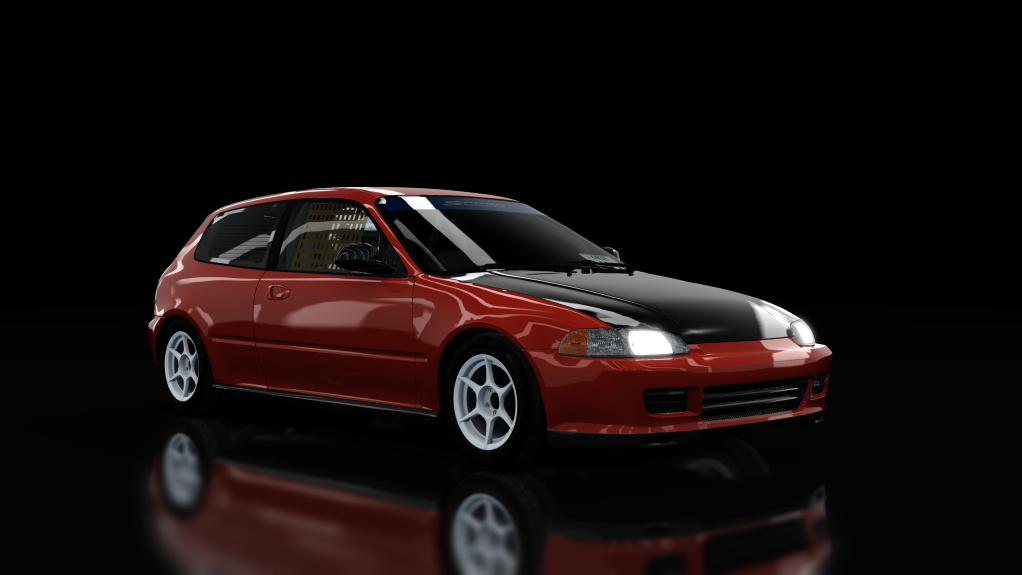 Honda Civic SiR-II [EG6] kanjo, skin spoon_red