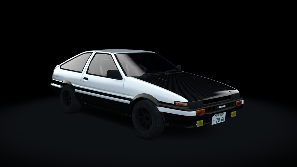 Toyota Sprinter Trueno GT-Apex Zenki 3door [AE86], skin Easy_High_Tech_Two_Tone_carbon