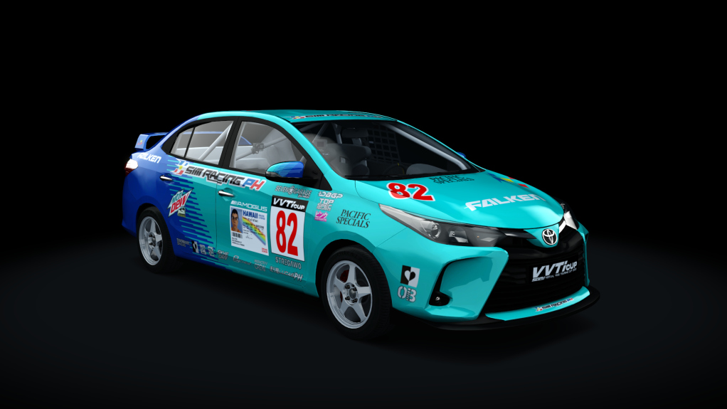 Toyota Vios - SRPH VVT-i Cup 2022, skin #82 L. de los Reyes