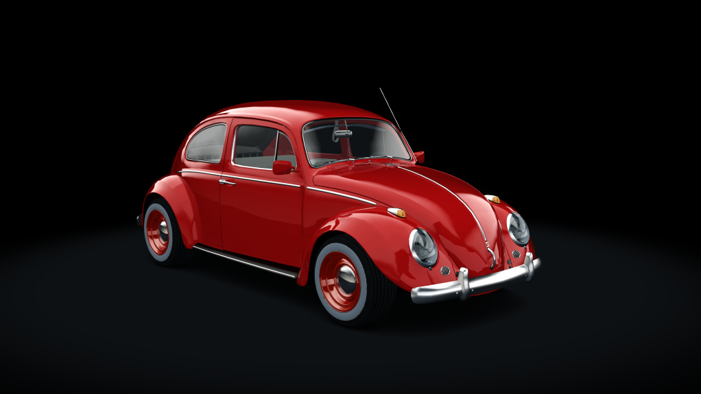 Volkswagen Beetle 1600s Type B, skin Ruby_red