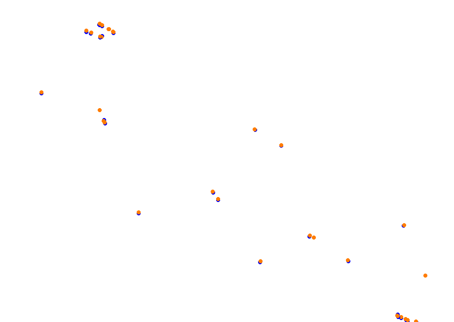 Suzuka International Circuit East collisions