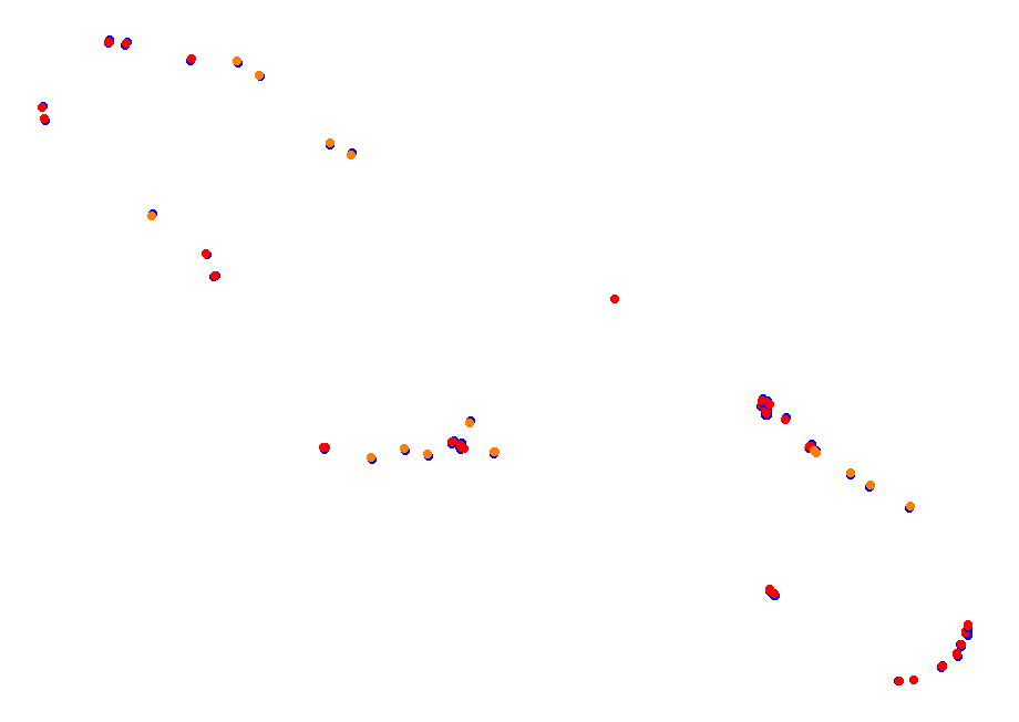 Suzuka International Circuit East collisions