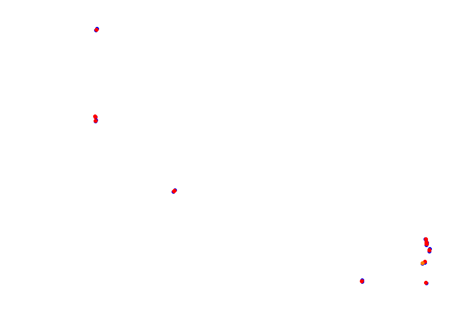 Suzuka International Circuit East collisions